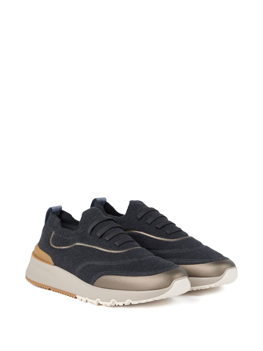 knitted slip-on sneakers - 2