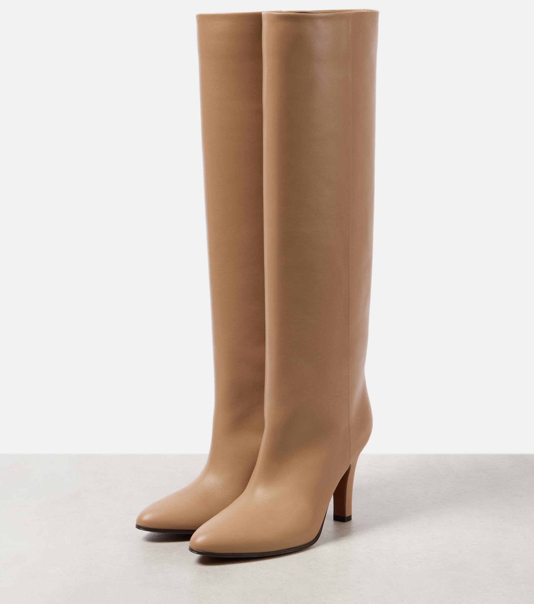 Prudens leather knee-high boots - 4
