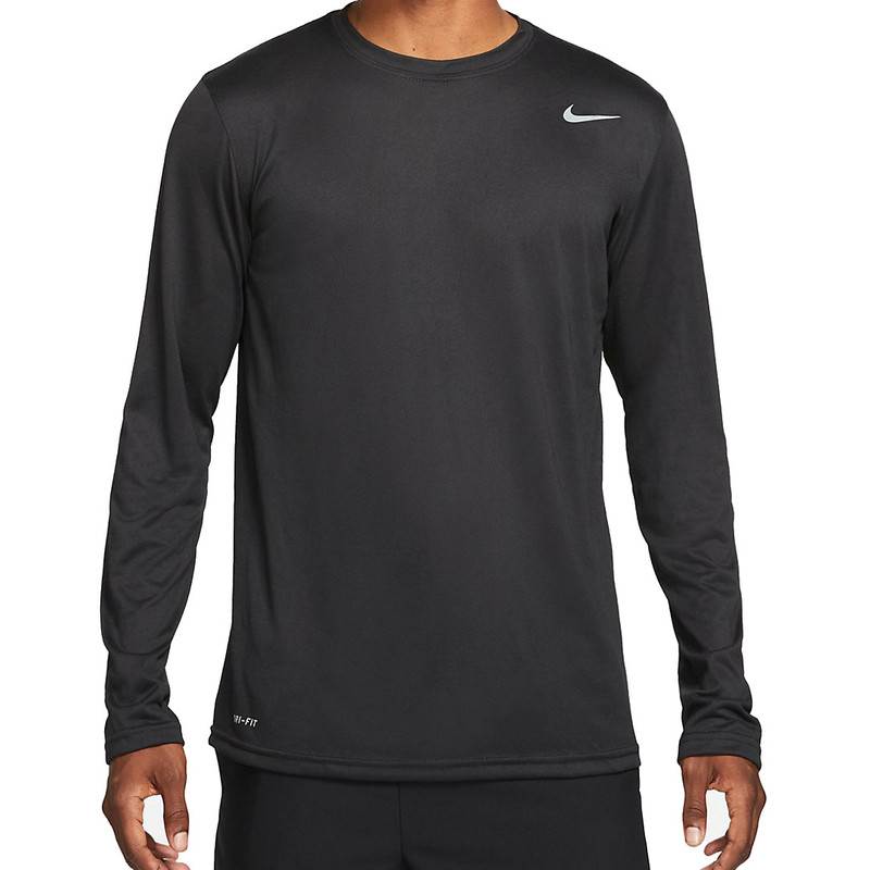 Nike Team Legend Long Sleeve Training Tee 'Black' 727980-010 - 1