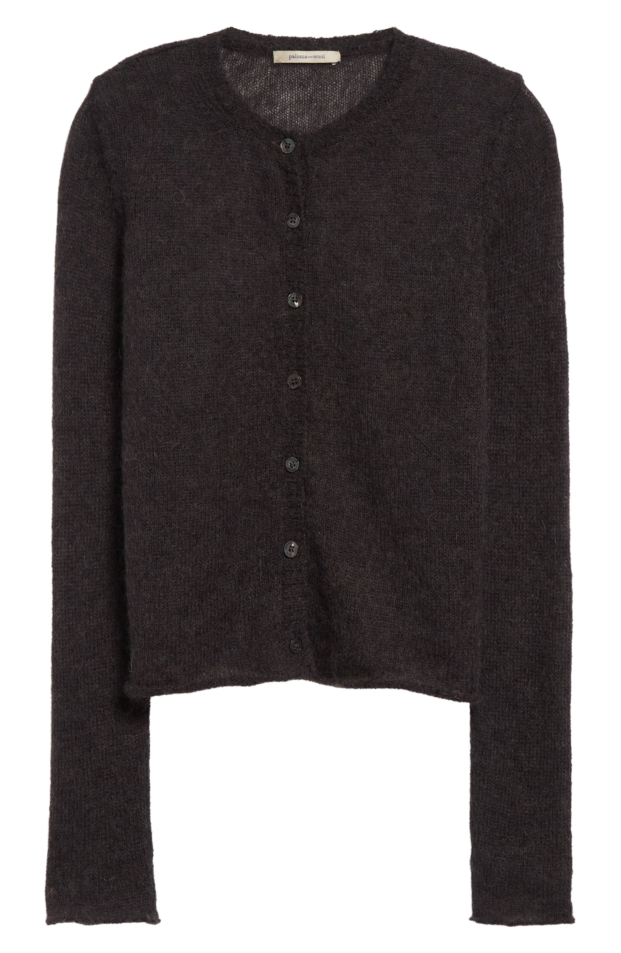 Paloma Wool Button Fine Champions Mohair & Alpaca Blend Cardigan in Grey at Nordstrom - 6