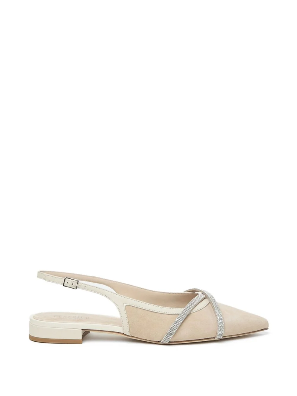 embellished-strap ballet flats - 1