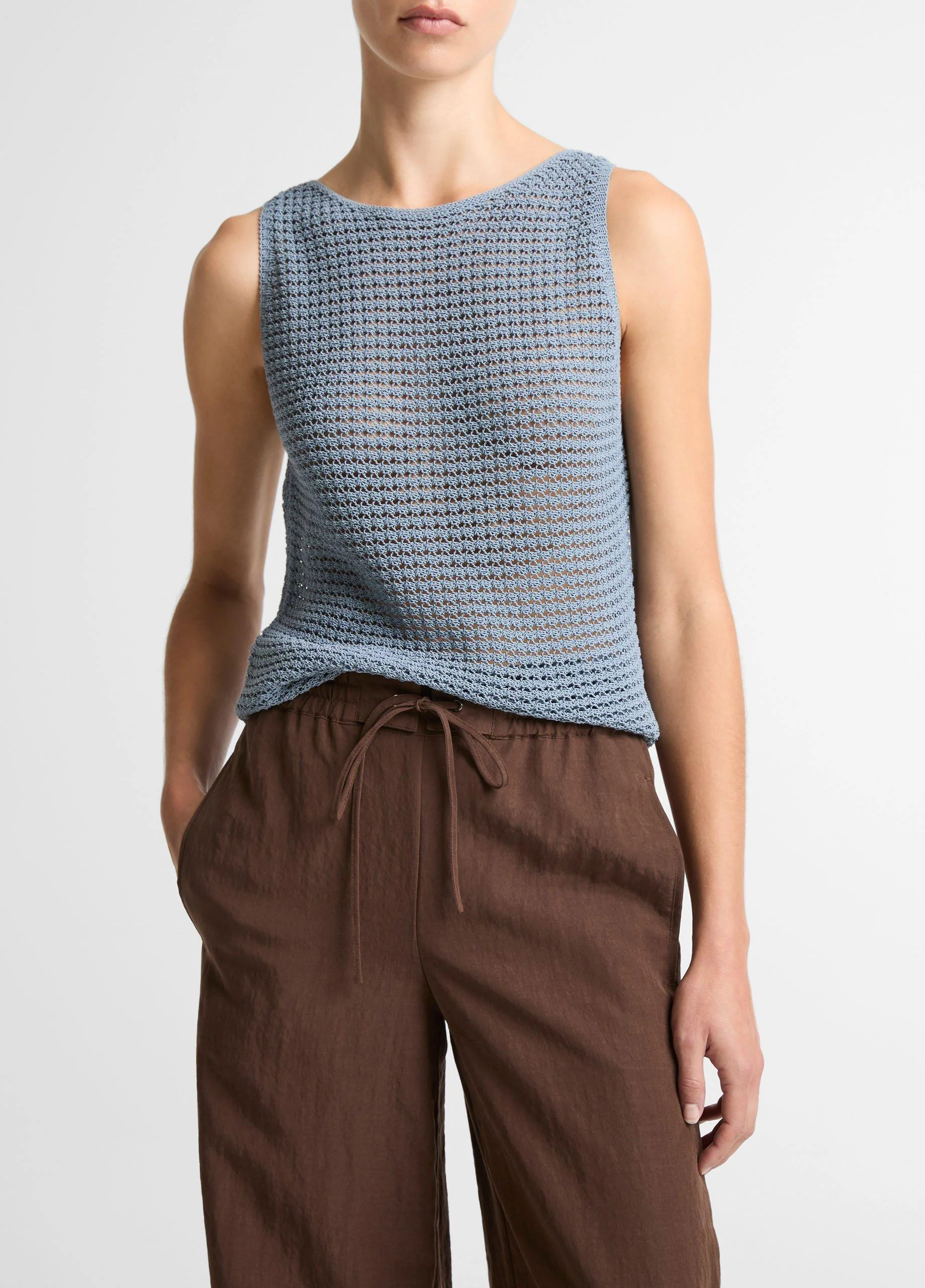 Italian Cotton-Blend Cord Tank - 1