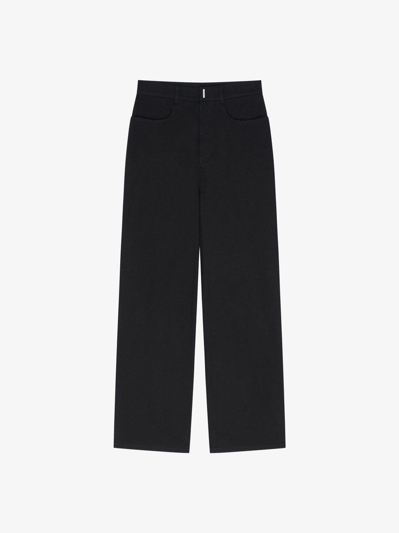 LOW CROTCH WIDE JEANS IN DENIM 1