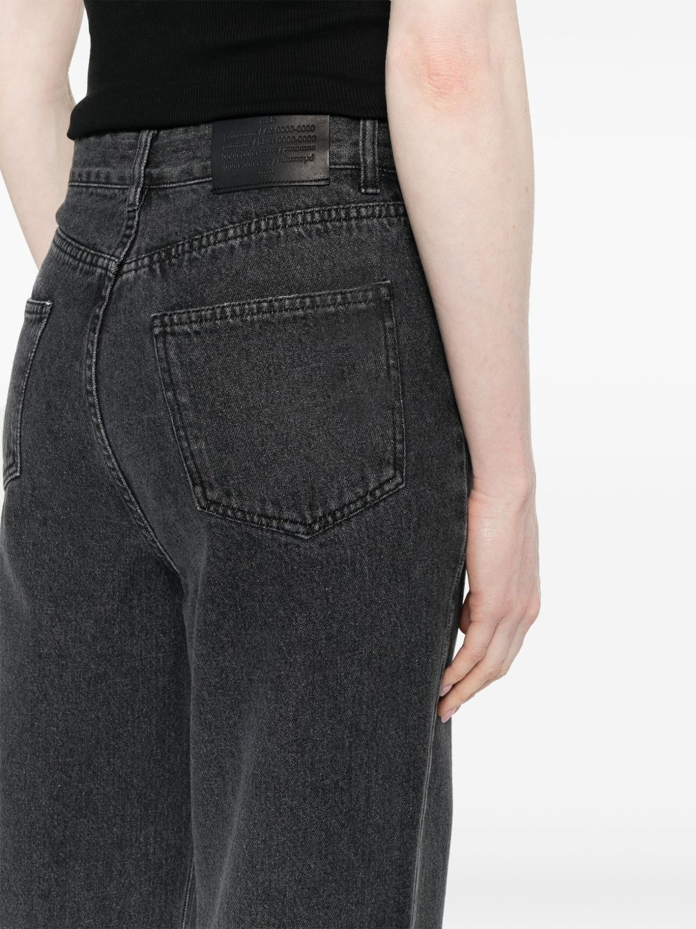 high-rise wide-leg jeans - 5