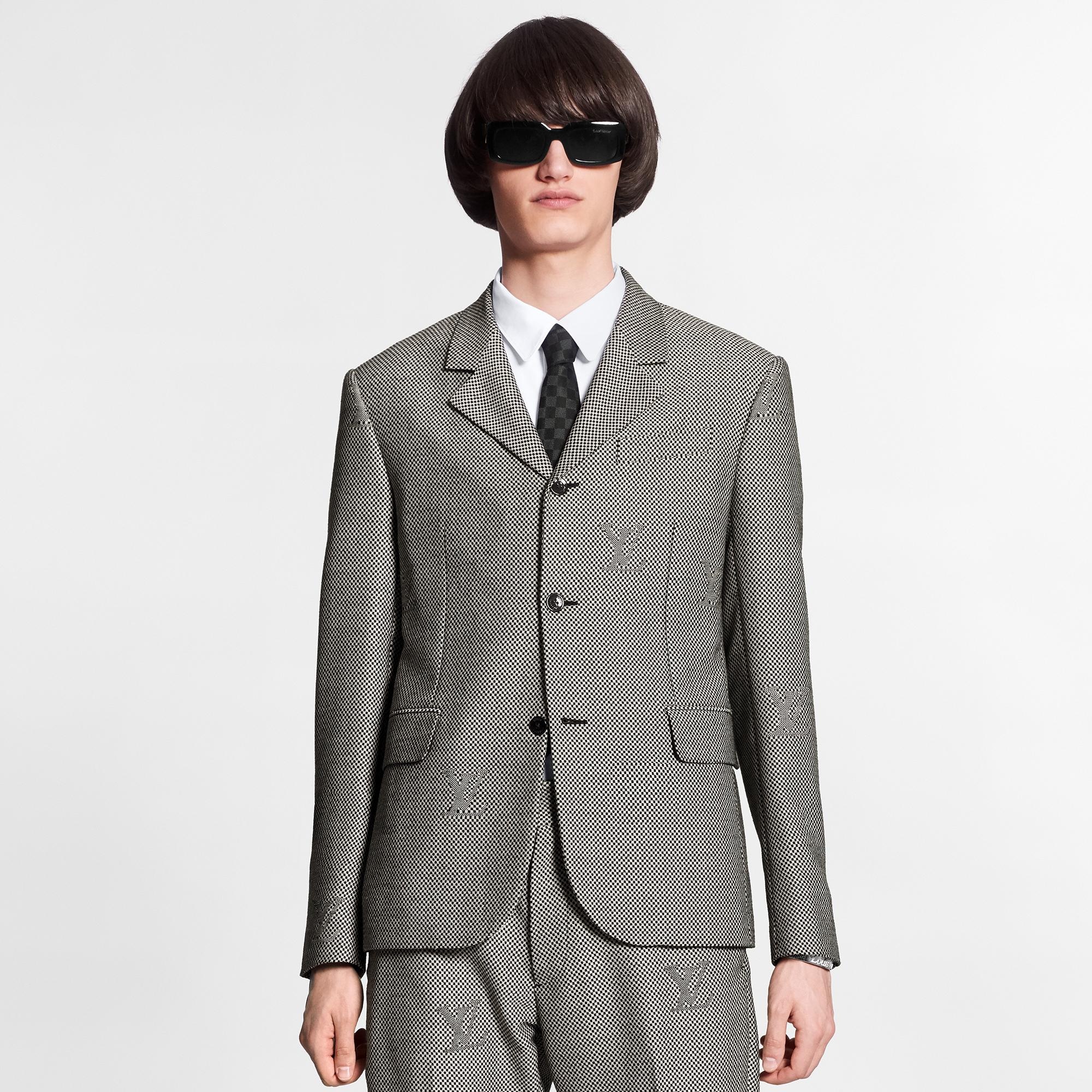 Micro Damier 3-Button Jacket - 4