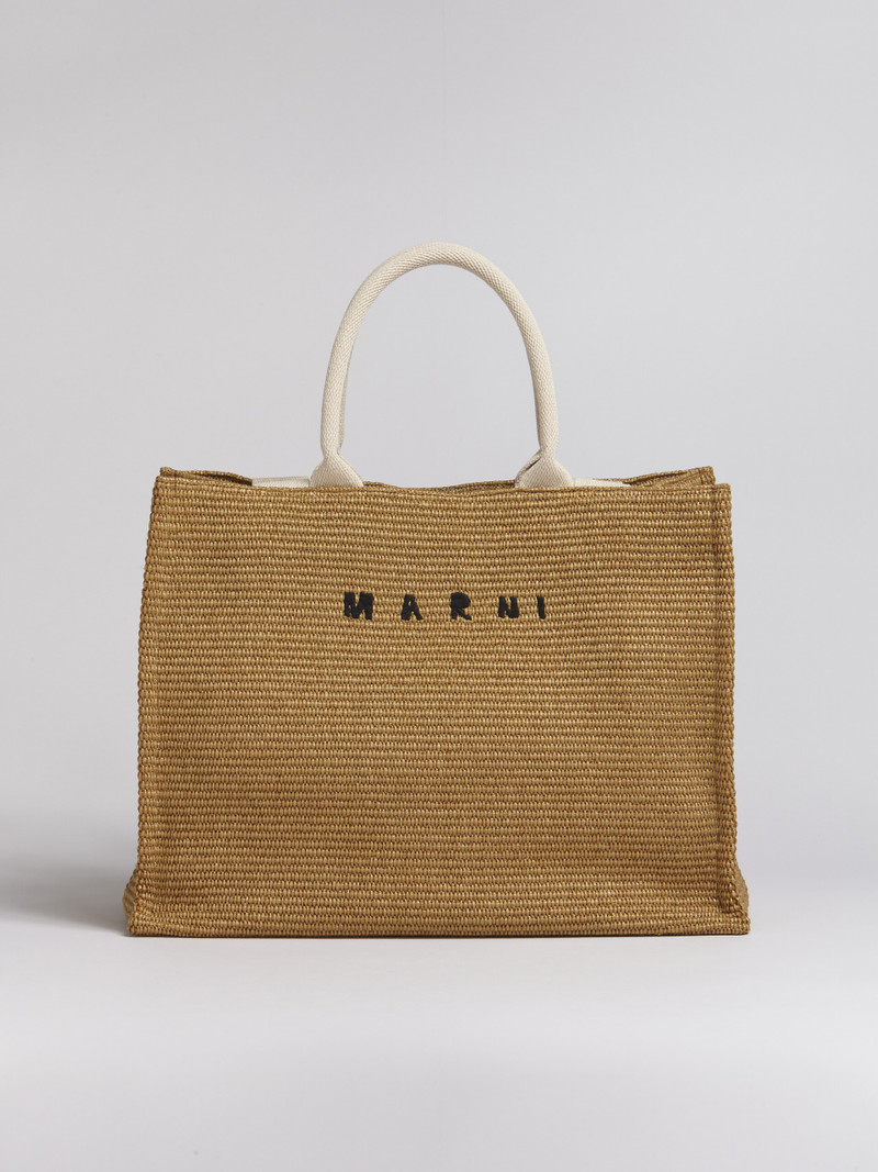 RAFFIA SHOPPING BAG - 1