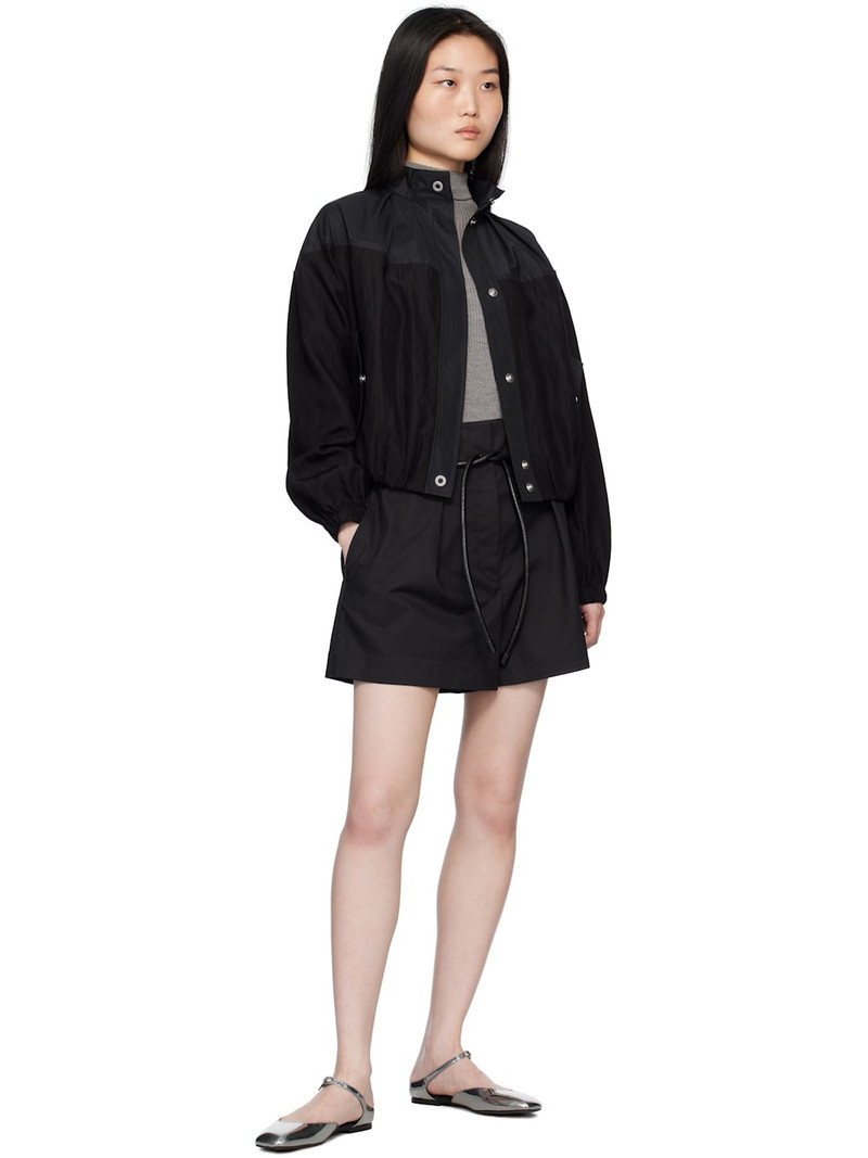 3.1 Phillip Lim Black Origami Pleated Shorts outlook
