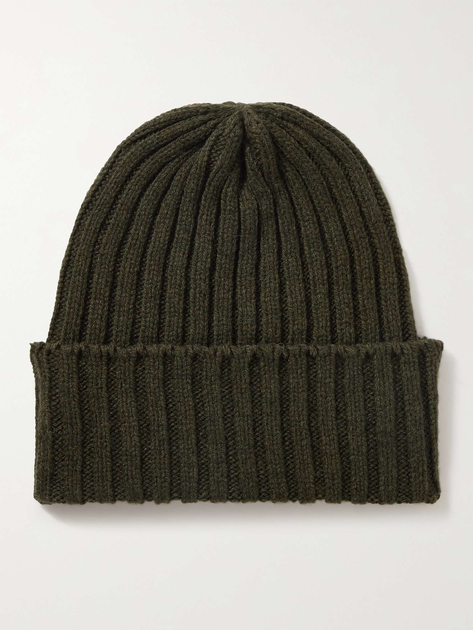 Ribbed Wool Beanie - 1