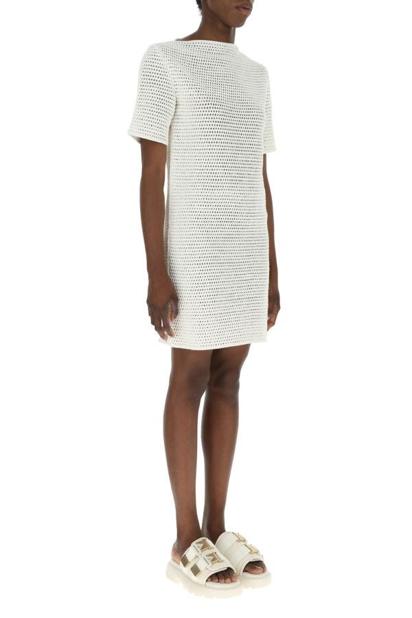 【送料&関税込】Bottega Veneta Ivory Crochet Dress Bottega Veneta Bottega Veneta Woman Ivory Crochet Dress