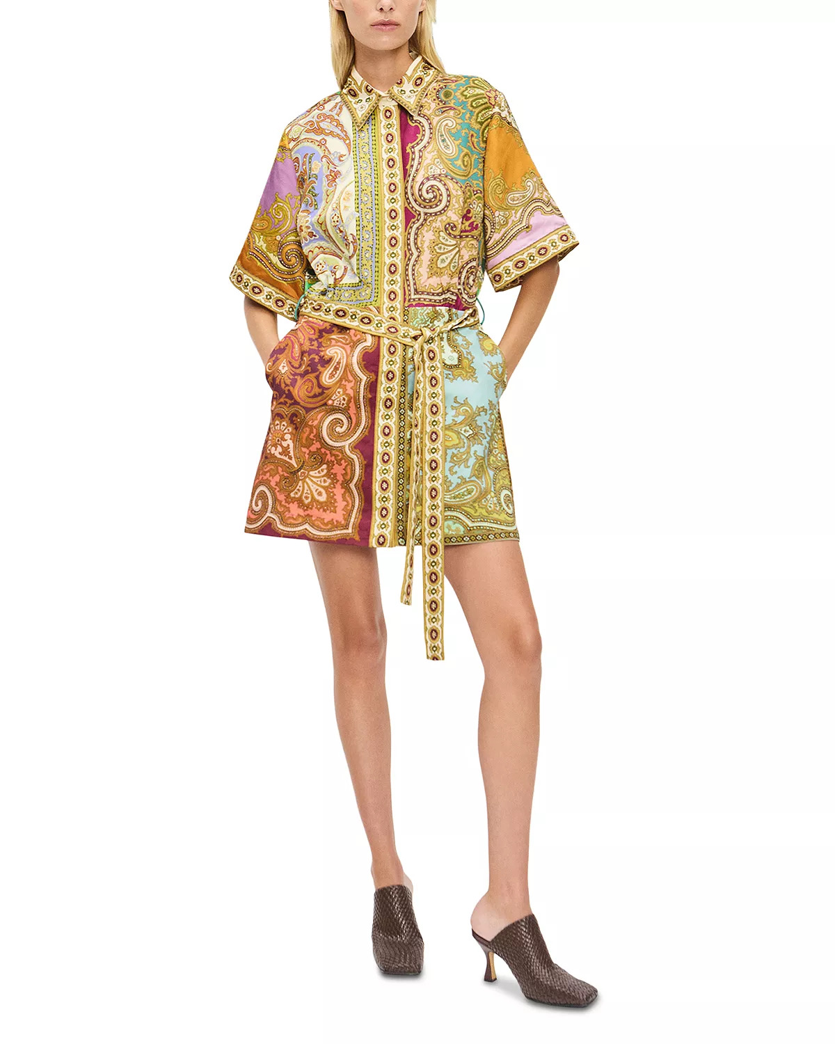 Spliced Mini Dress - 2