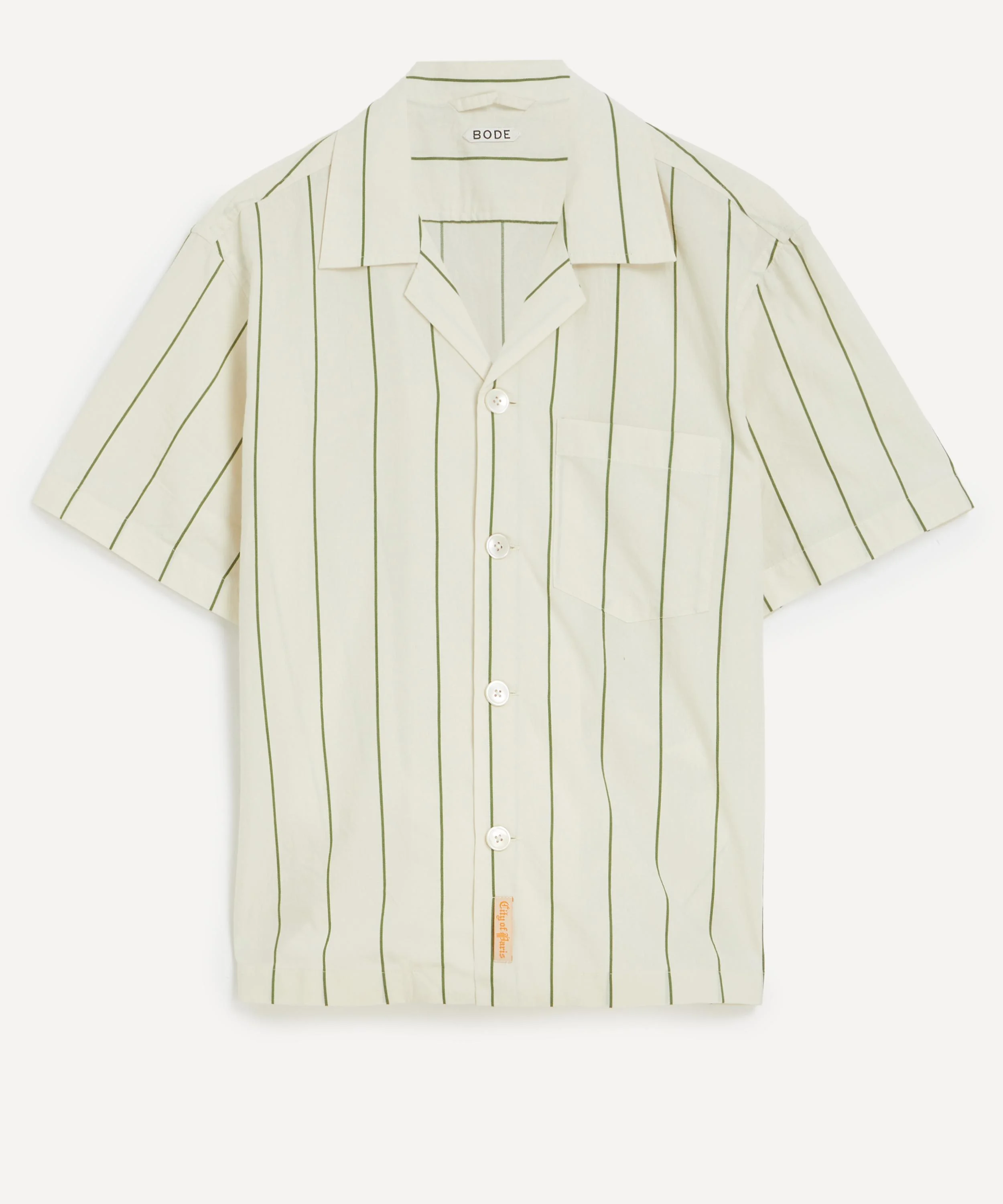 Celery Stripe Short-Sleeve Shirt - 1
