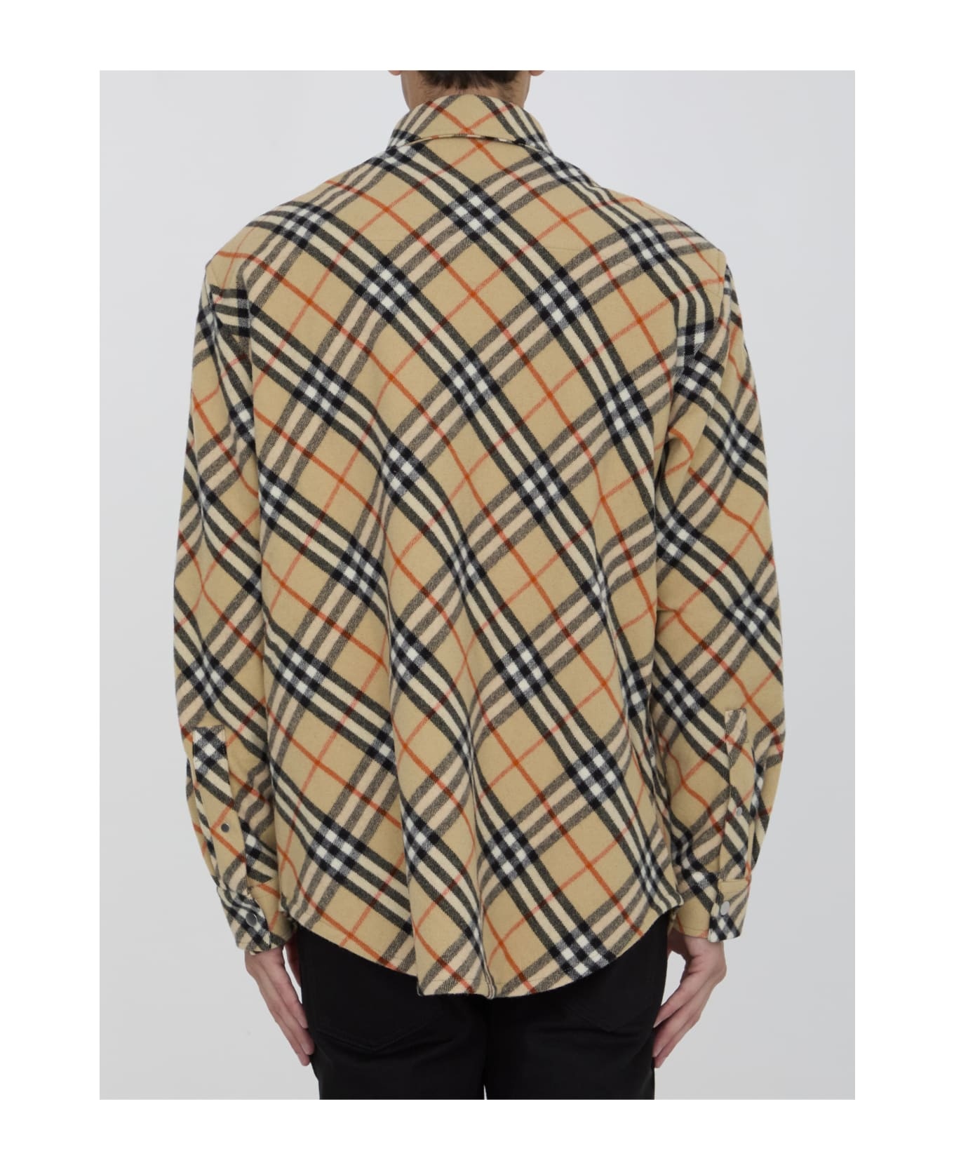 Check Wool Shirt - 4