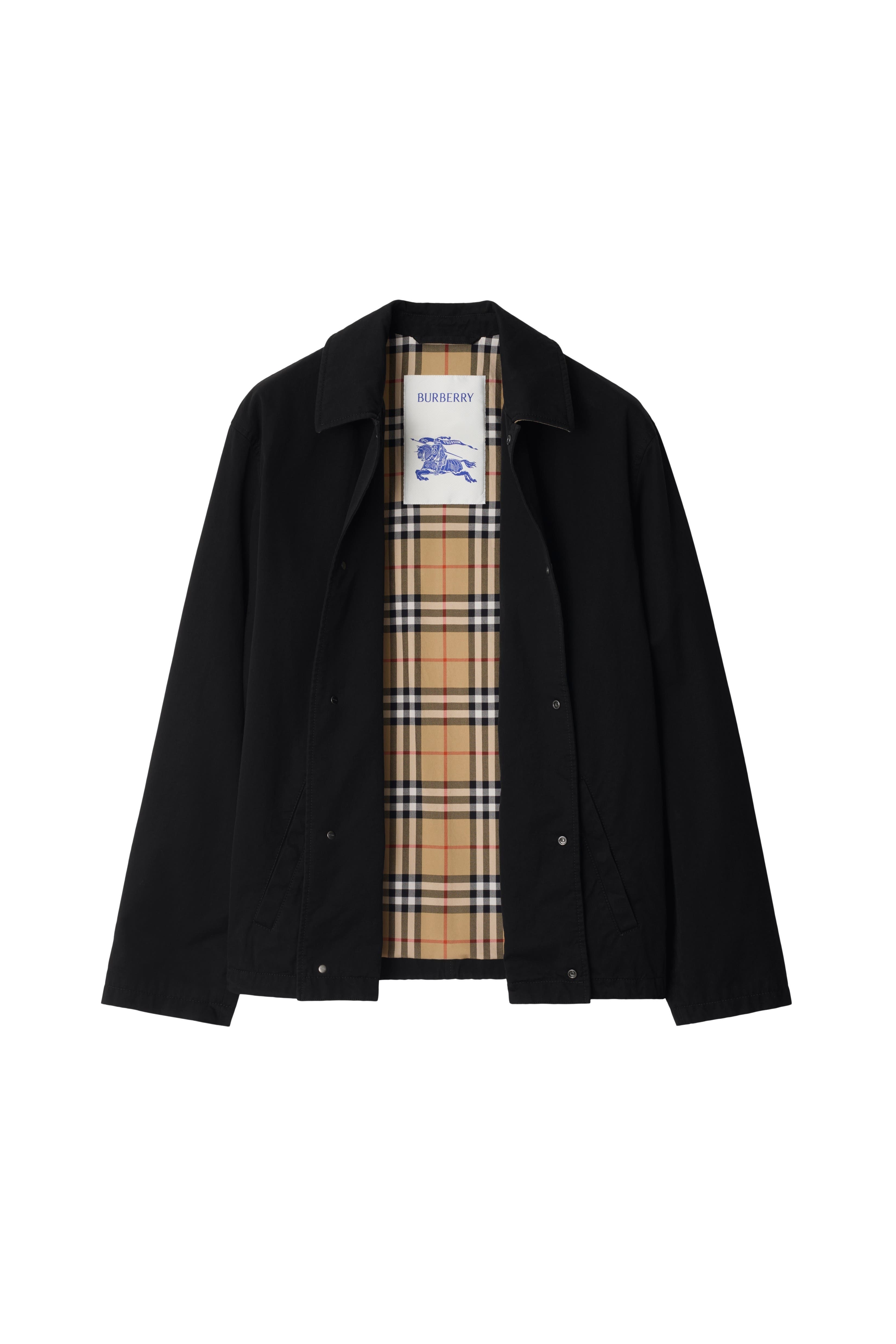 burberry Gabardine Coach Jacket in Black at Nordstrom - 5