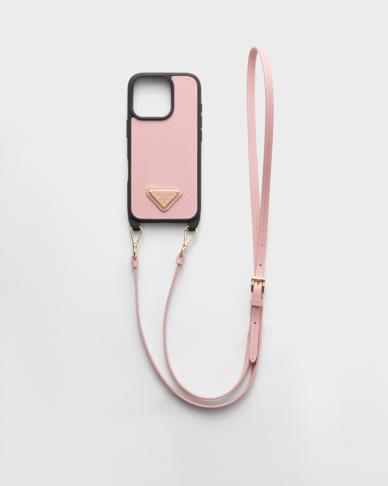 Saffiano leather case for iPhone 16 Pro 1