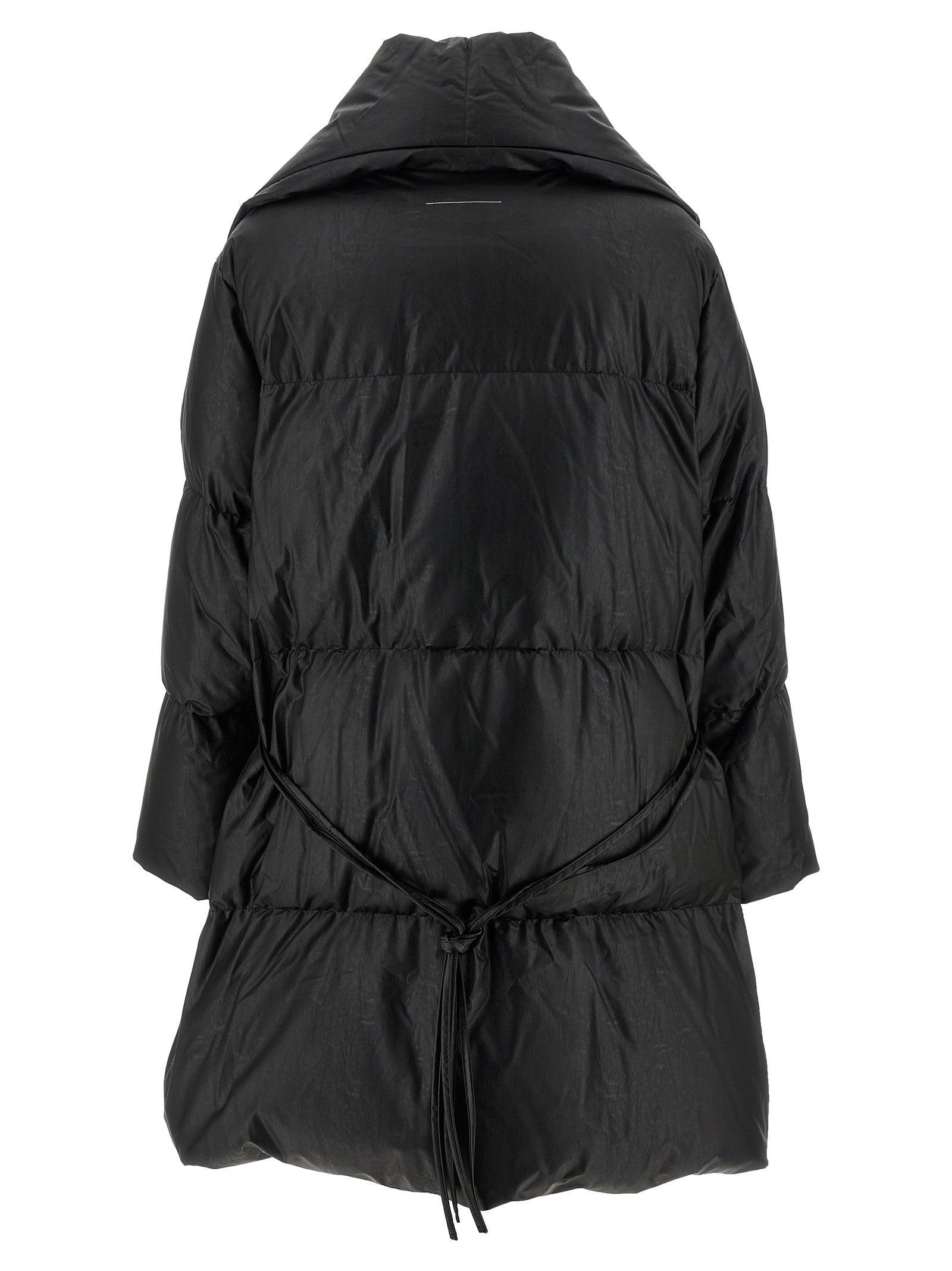 Scarf Down Jacket Puffer Jackets Black - 3