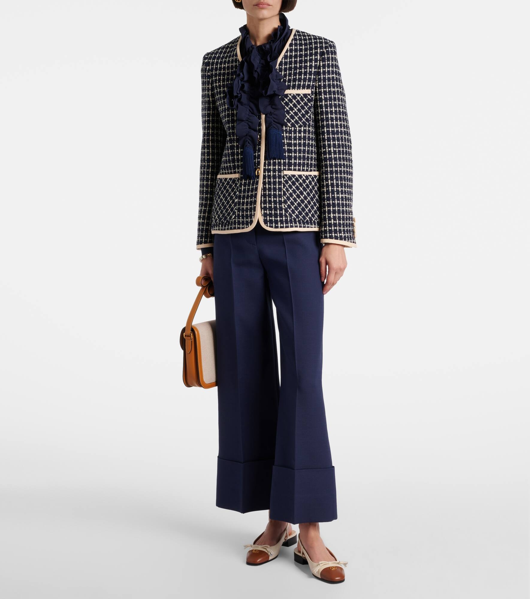 VGold Crepe Couture wide-leg pants - 2