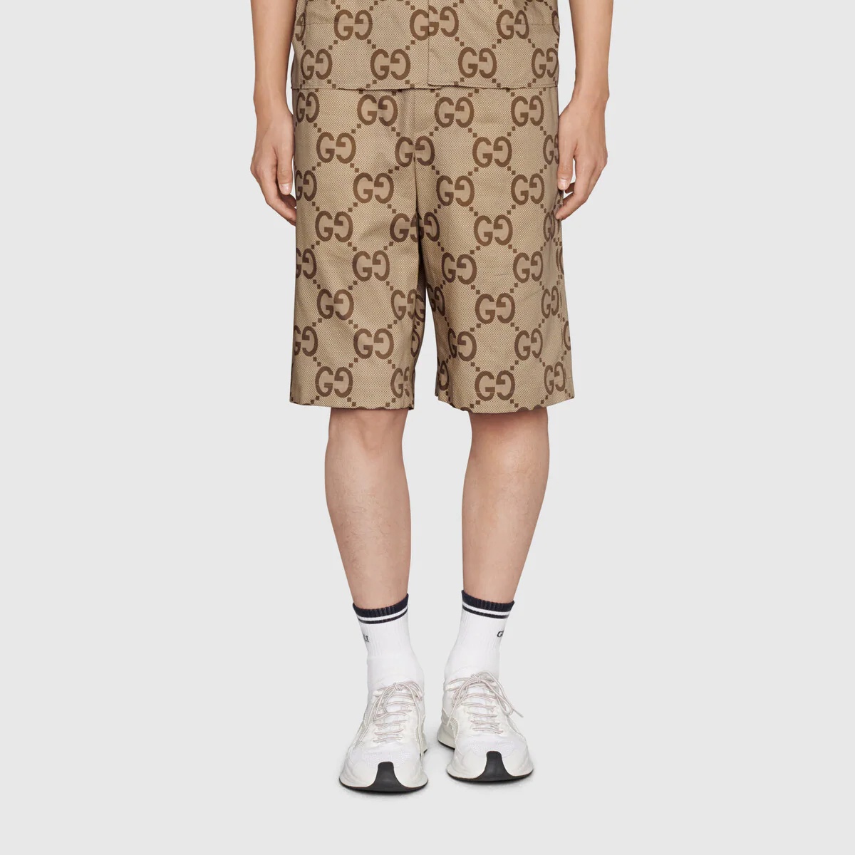 GUCCI Gucci Pineapple GG canvas shorts | REVERSIBLE