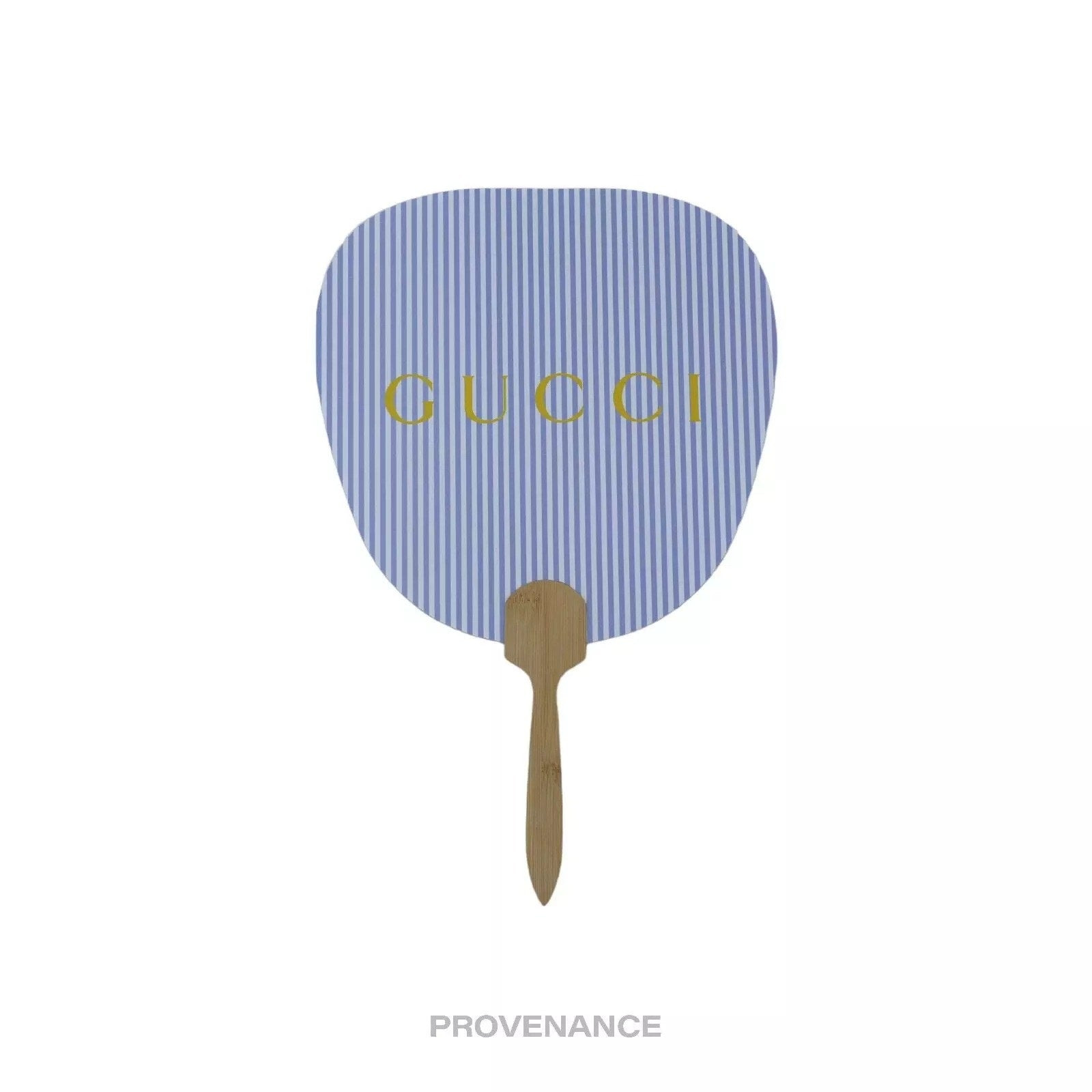 Gucci Logo Bamboo Hand Fan - Striped - 2