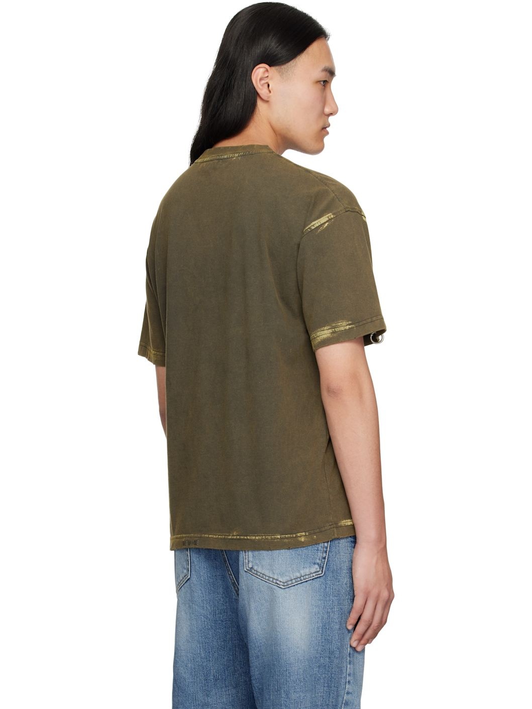 Khaki Pierced T-shirt - 3
