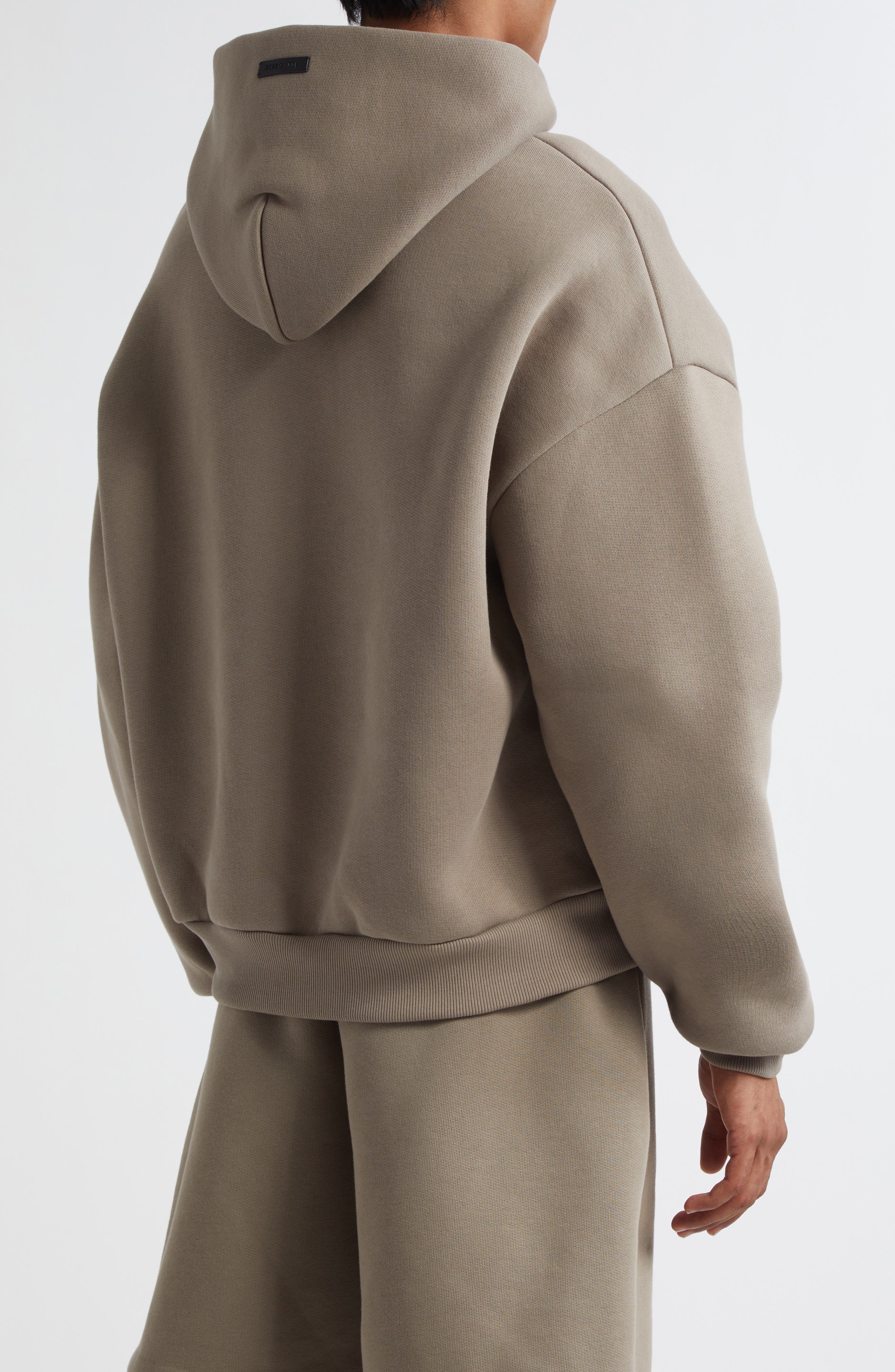 Fear of God Eternal Embossed Logo Hoodie in Dusty Beige at Nordstrom - 3