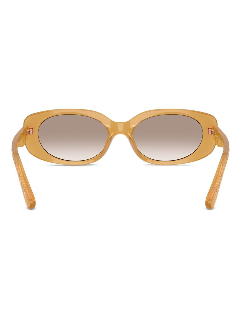 oval-frame logo sunglasses 3