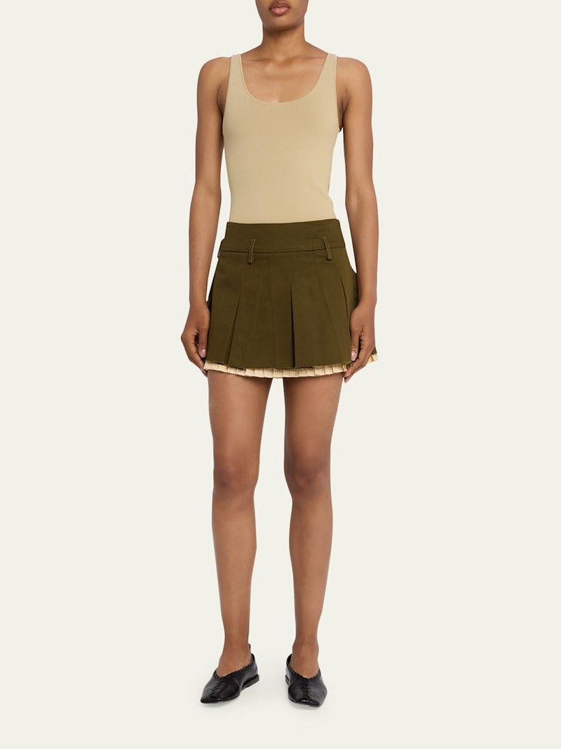R13 Pleated Mini Skirt outlook