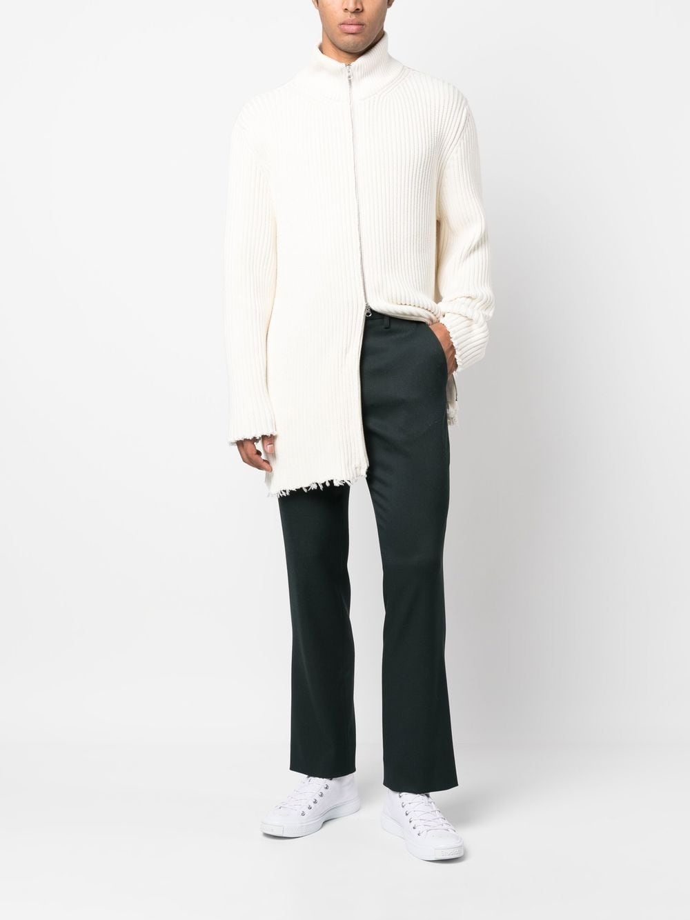 slim-cut leg trousers - 2