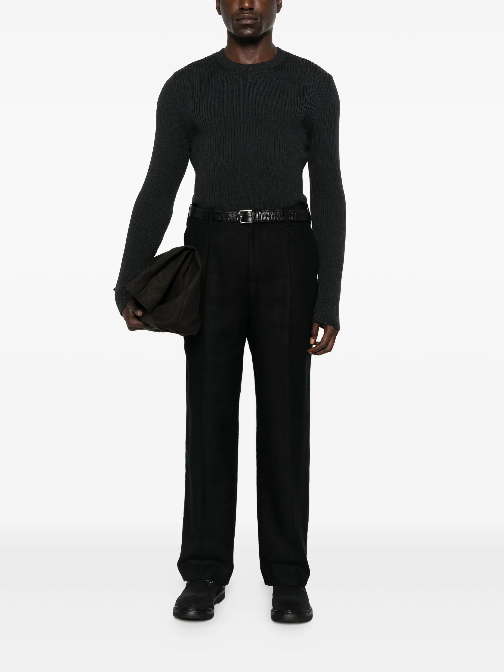 Our Legacy Ribbed Crew-neck Sweater - 4