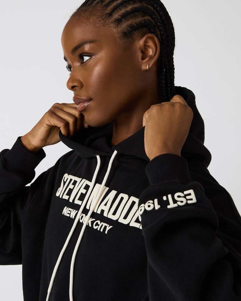 SM LOGO HOODIE BLACK 5
