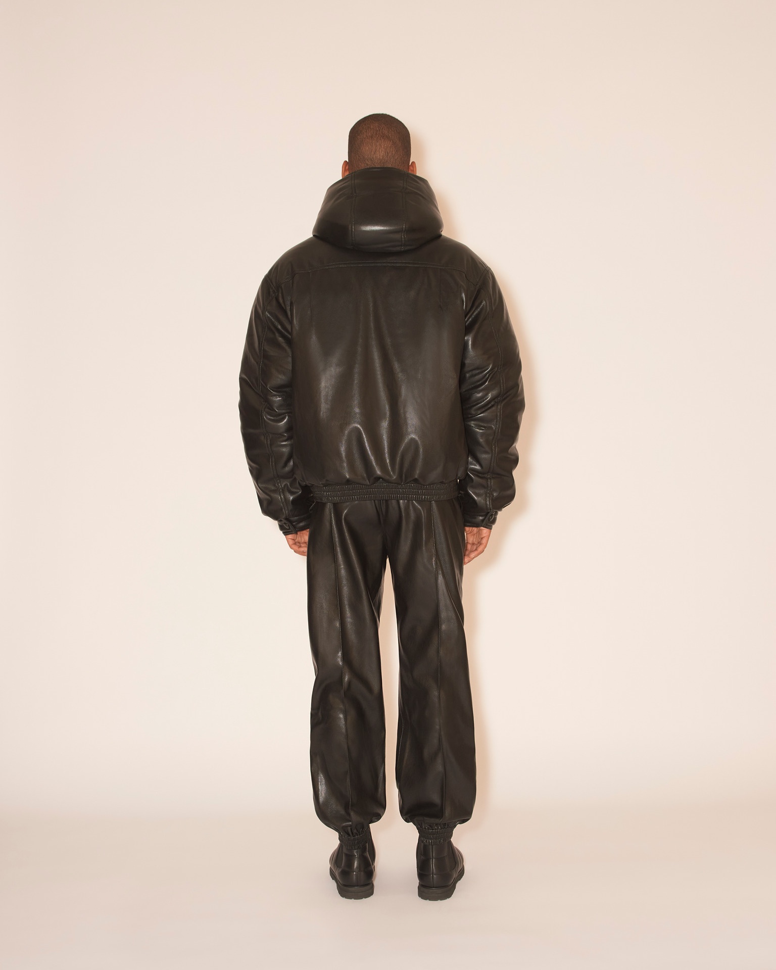 DUY - OKOBOR™ alt-leather padded bomber - Black - 2