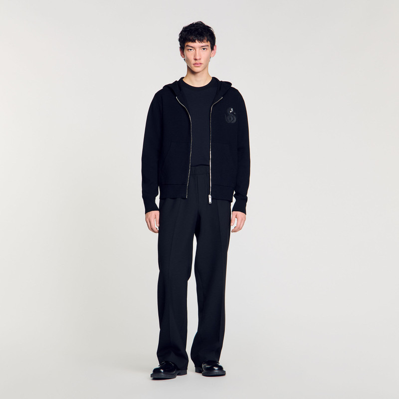 Sandro ZIP-UP CARDIGAN WITH SNAKE DETAIL outlook