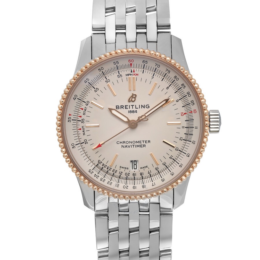 Pre-owned Breitling Navitimer Automatic Chronometer Silver Dial Men's Watch U17325211G1A1 - 2
