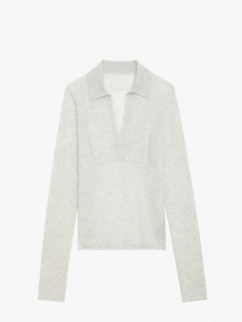 Sally Diamante Cashmere Sweater - 1