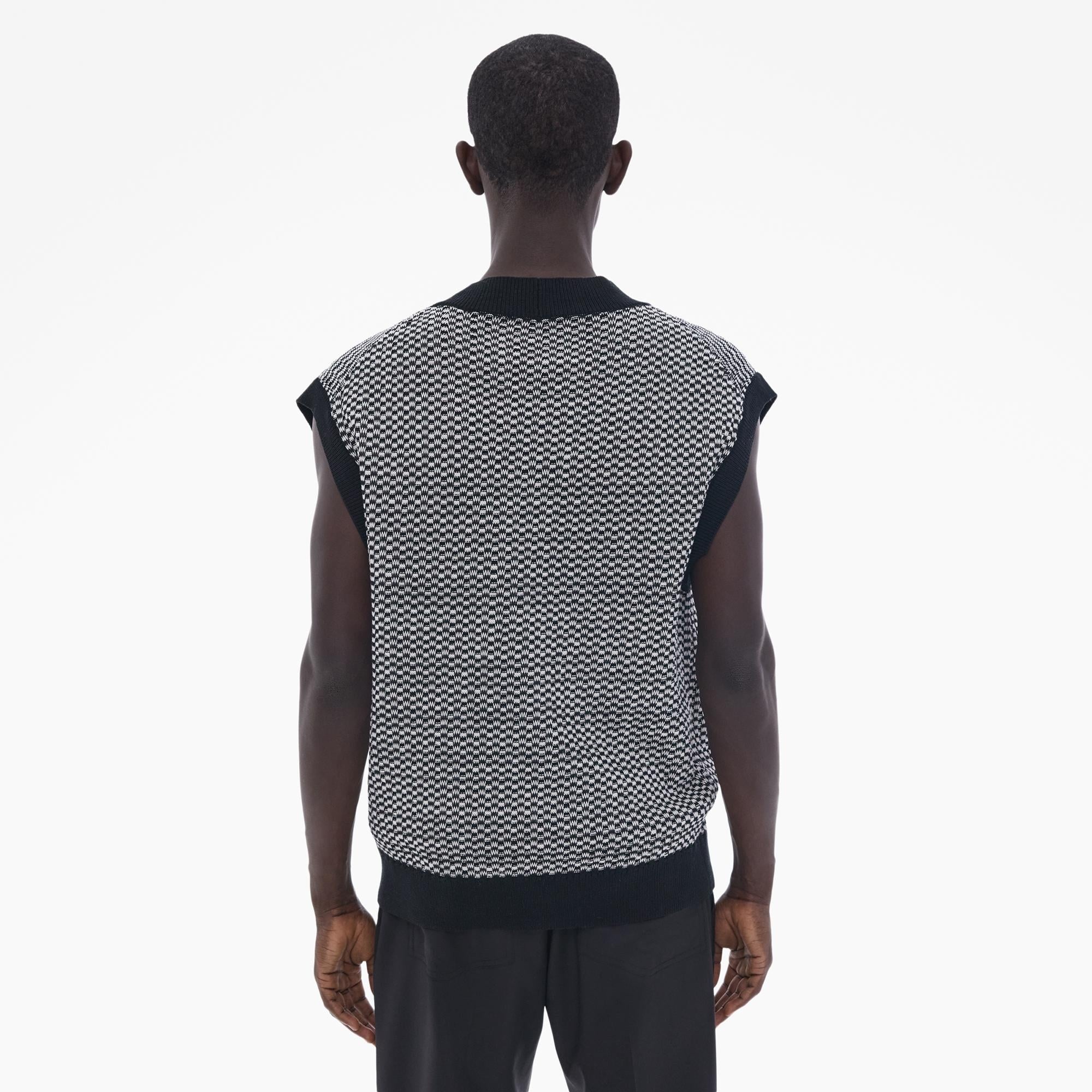 V-NECK SWEATER VEST - 4