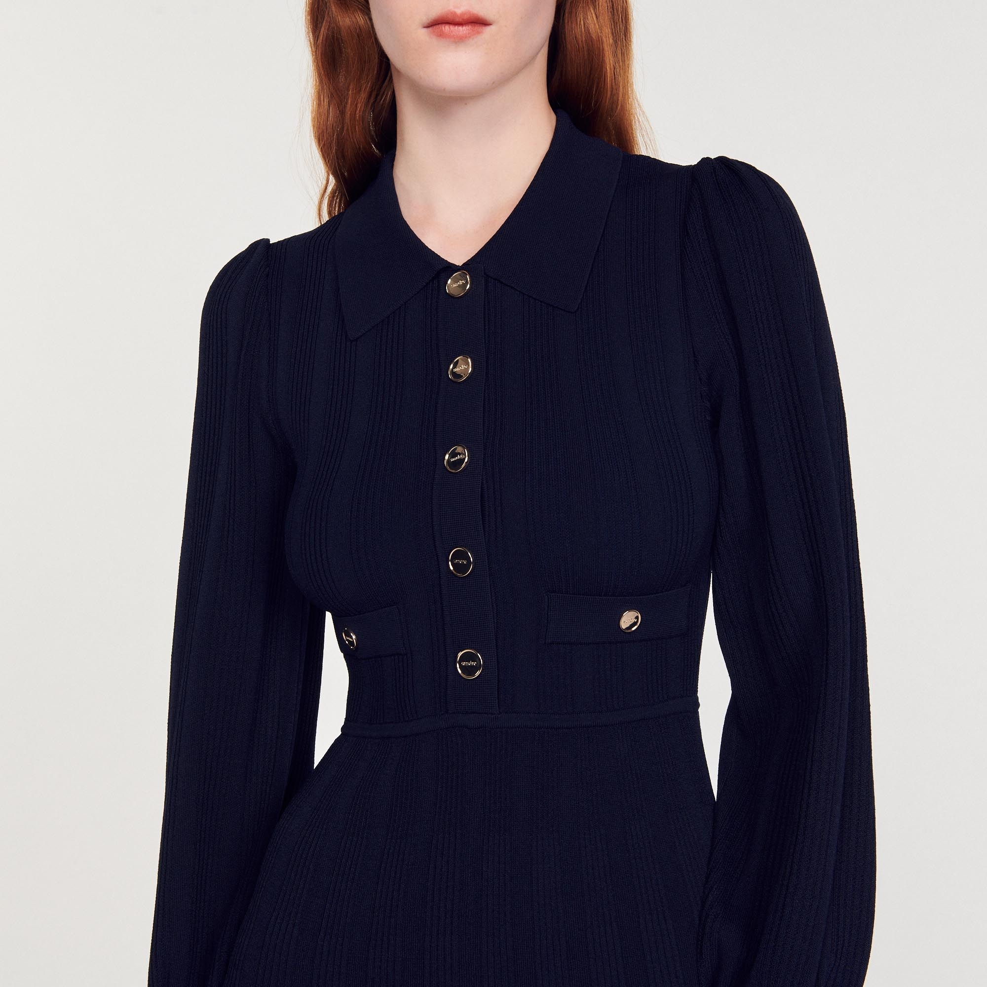 Pleated knit dress - 4
