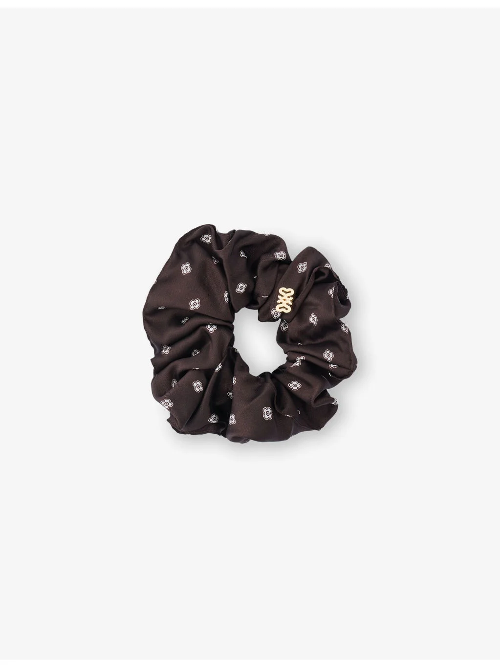 Patterned Woven Scrunchie - 1
