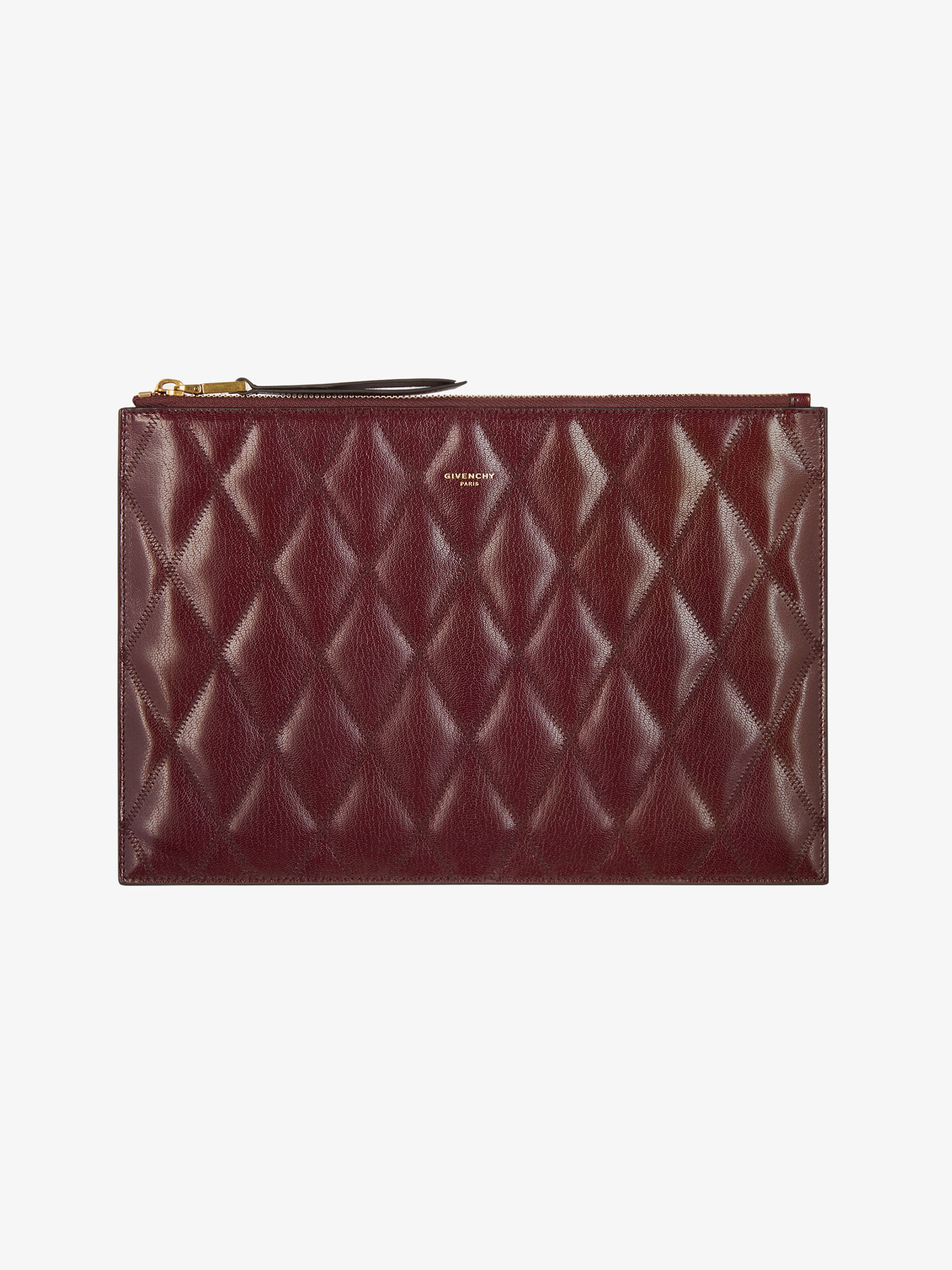 Medium pouch in diamond quilted leather - 1