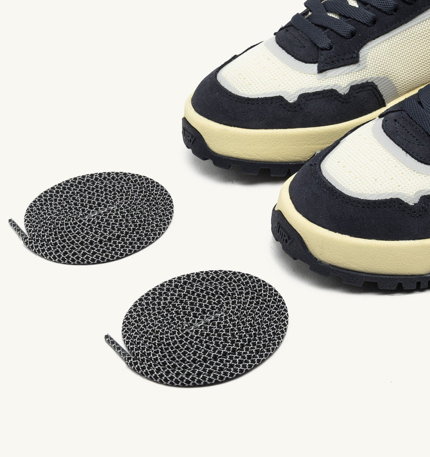WILDPACE LOW SNEAKERS IN MESH AND SUEDE COLOR MARSHMALLOW AND BLUE NIGHT - 7