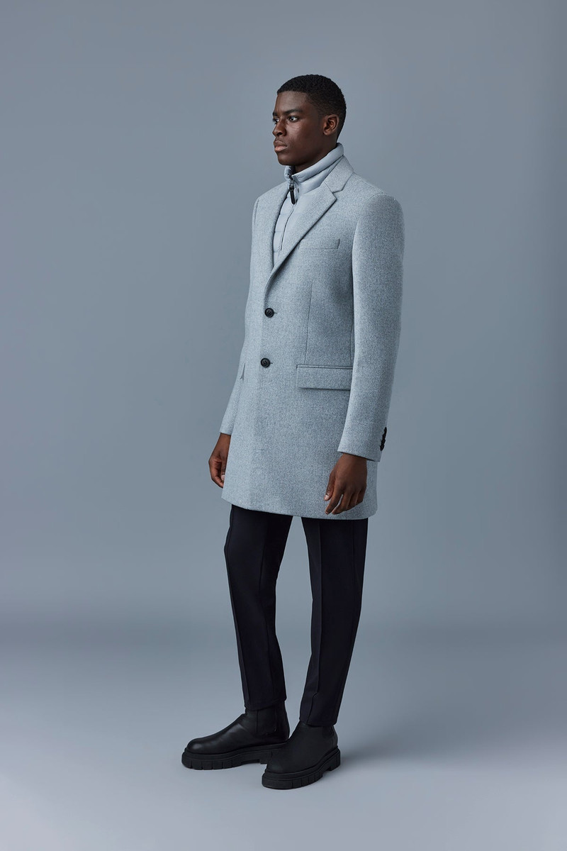 SKAI double-face wool 2-in-1 top coat with removable down liner 3