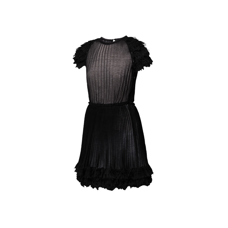 Louis Vuitton Ruffle Trim A-Line Knit Dress - nvprod5770030v | REVERSIBLE