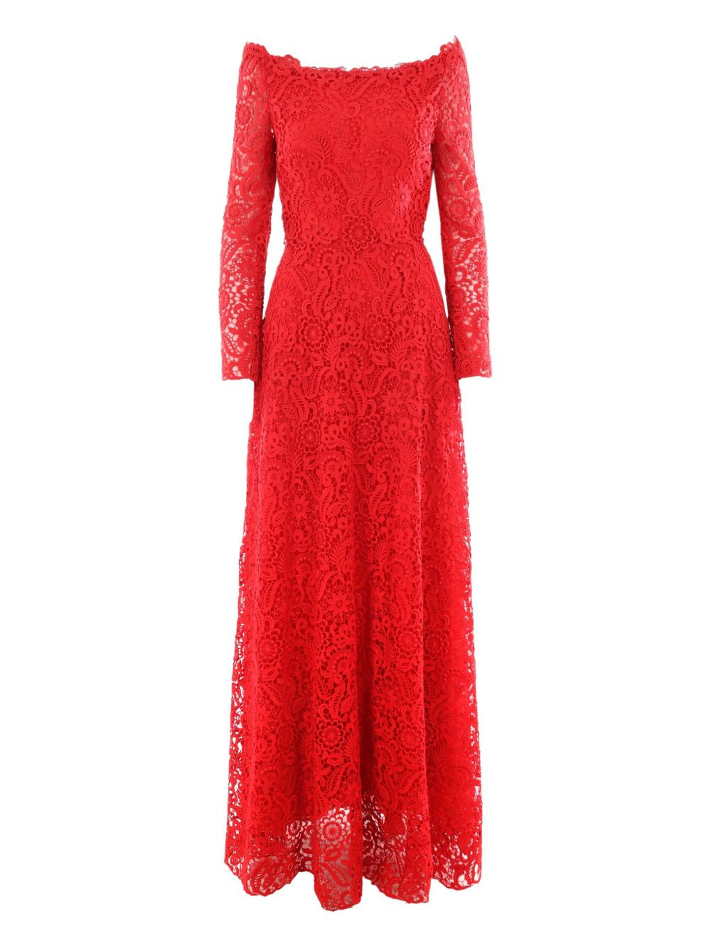 floral lace detail dresswide - 1