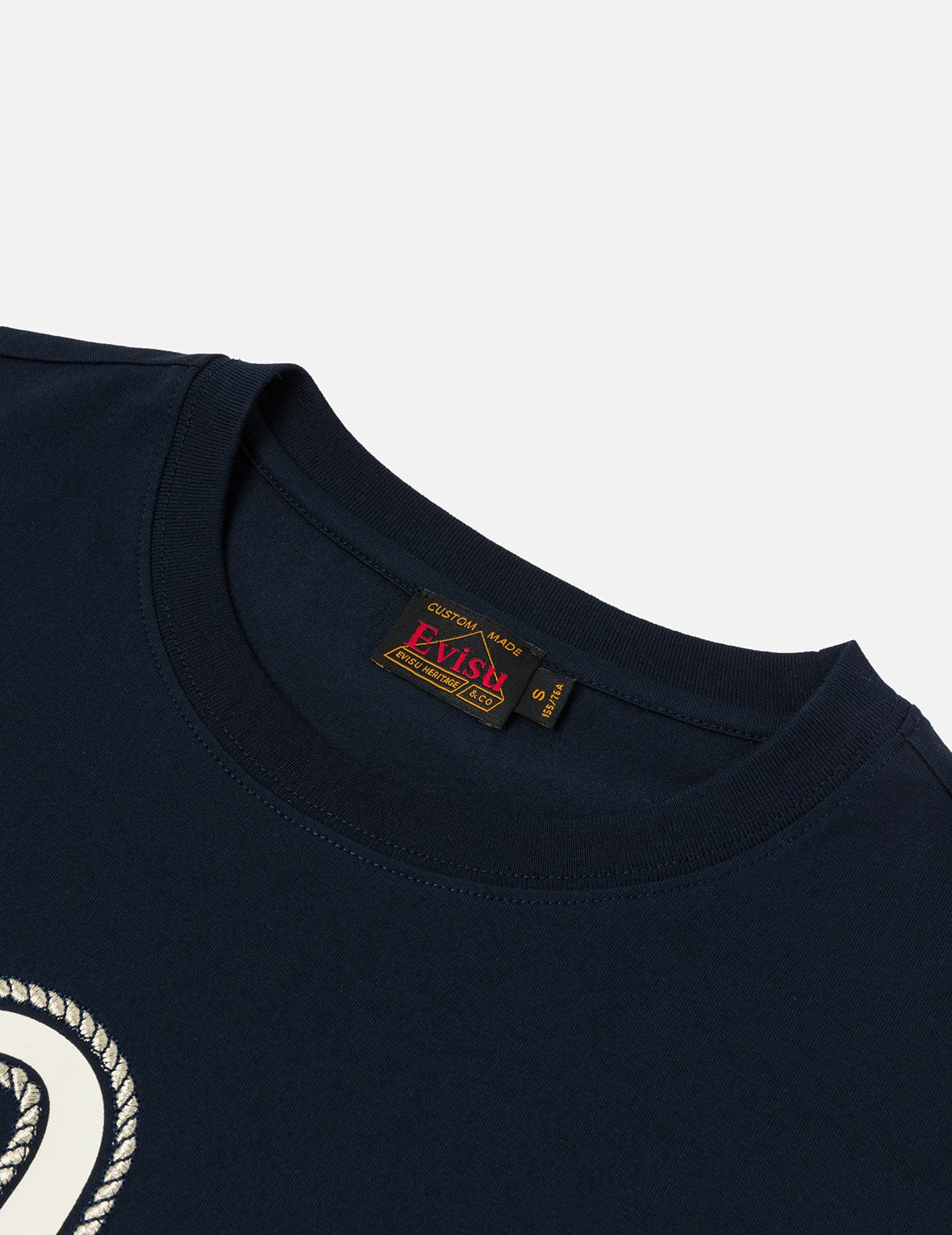 Seagull Print and Twisted Rope Logo Embroidery Boyfriend T-Shirt - 6