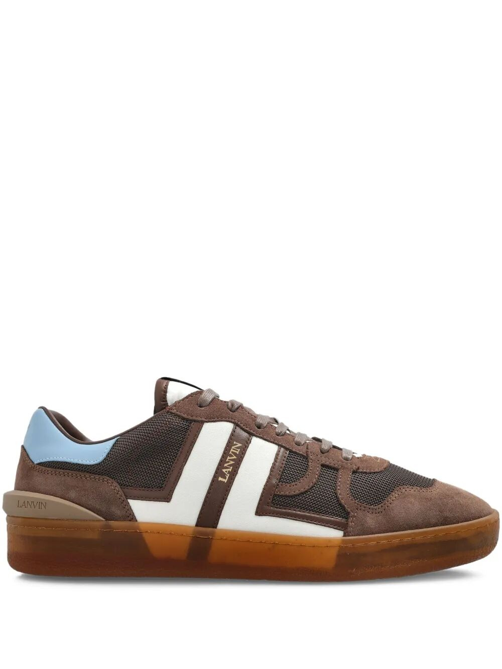 Lanvin Men "Clay" Sneakers With Translucid Sole - 1
