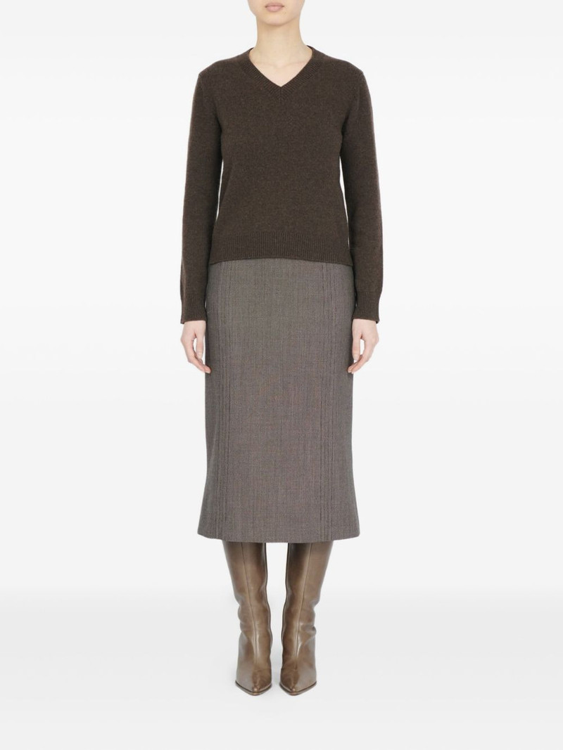 MM6 Maison Margiela V-neck wool sweater outlook