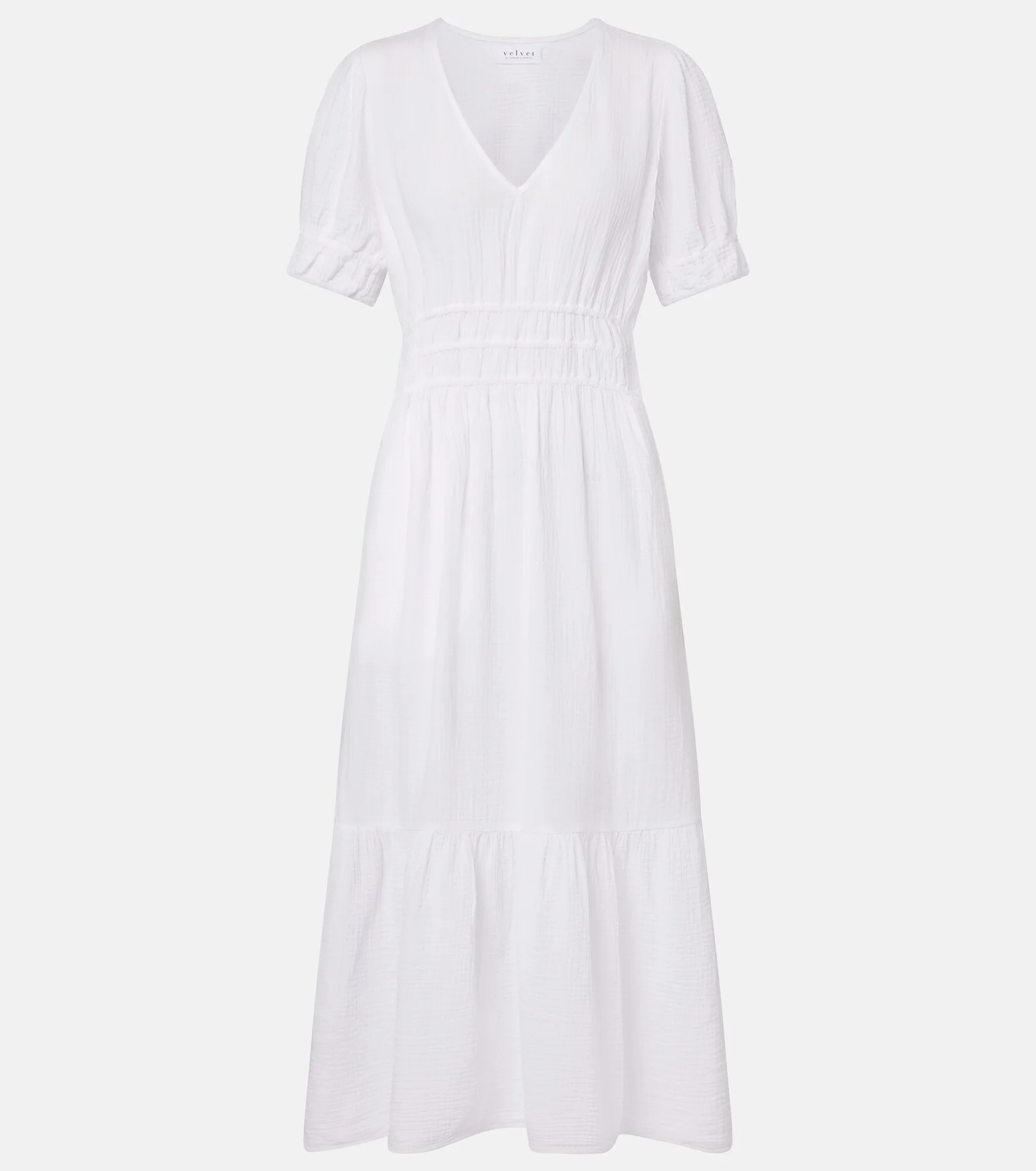 Rivelle cotton gauze midi dress - 1