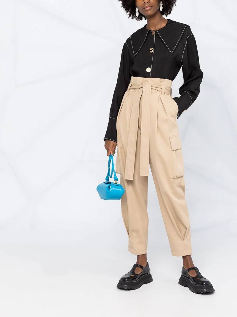 REDValentino tie-waist cargo trousers outlook