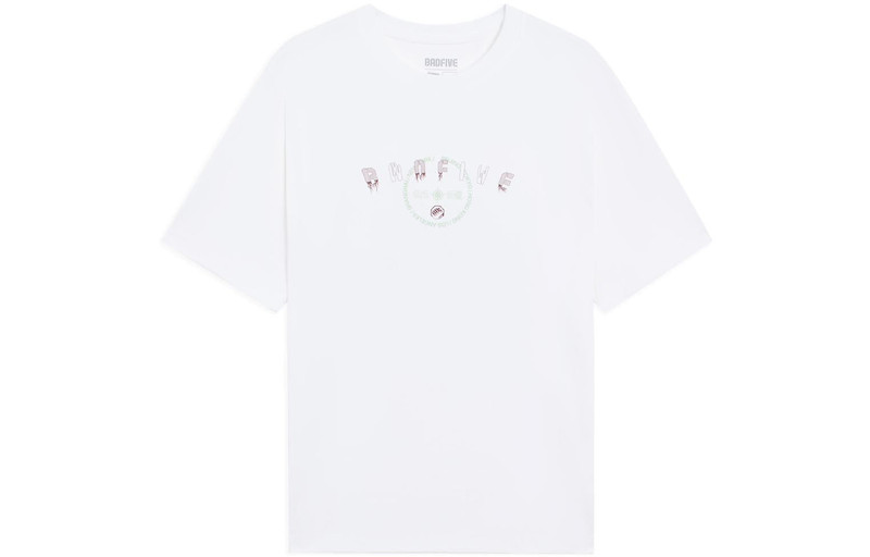 Li-Ning BadFive Graphic Loose Fit T-shirt 'White' AHSS733-1 - 1
