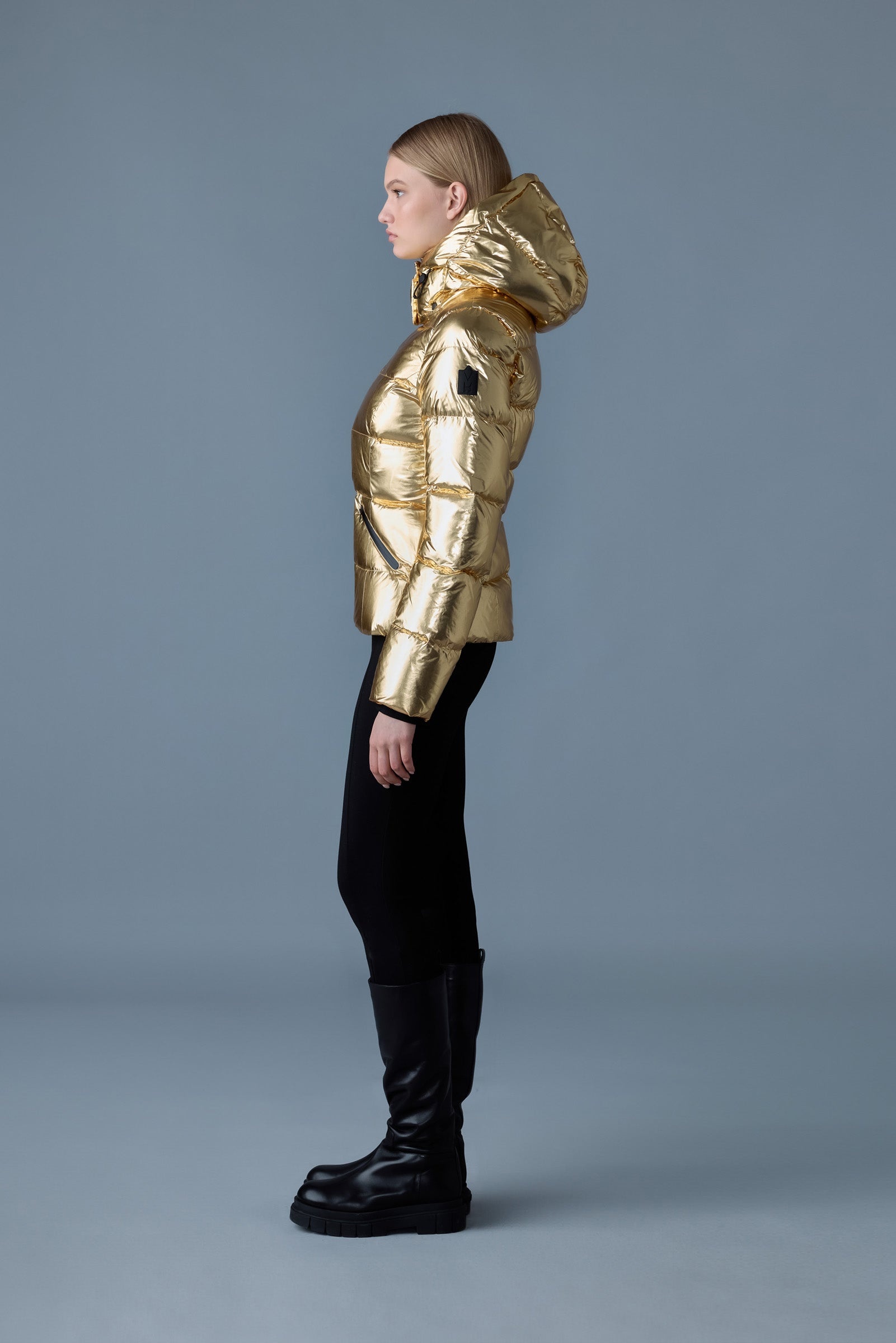 MADALYN-M Metallic laminate down jacket - 3