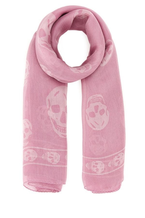 ALEXANDER MCQUEEN Printed Silk Foulard - 1