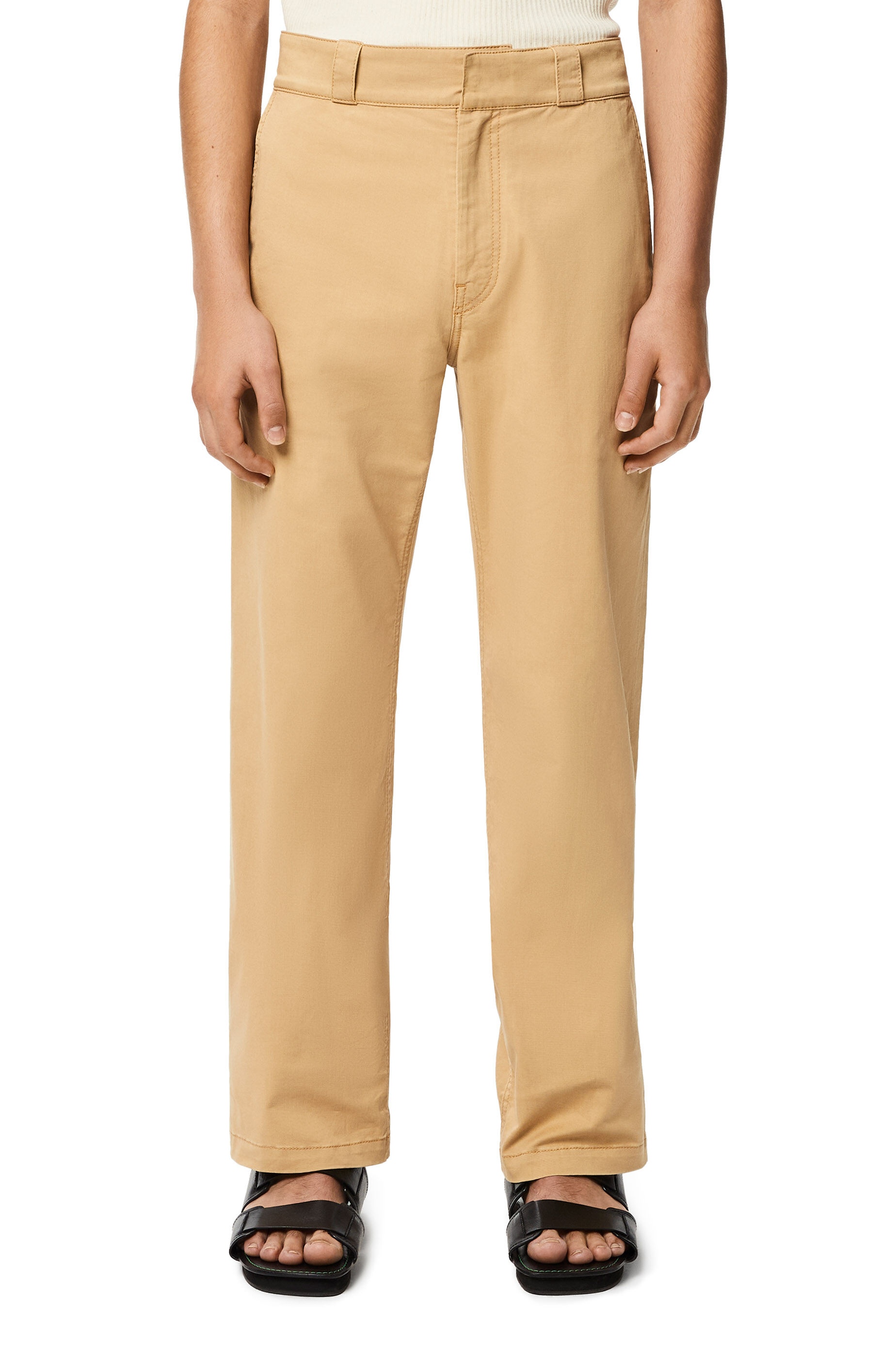 Straight leg trousers in cotton - 3